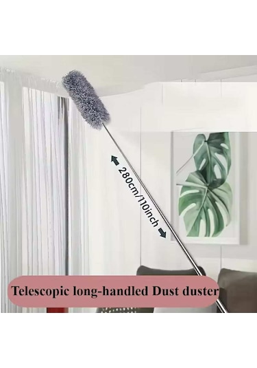 Teleskopik Esnek Ve Kullanışlı Toz Alma Aparatı 2.80 M Uzayan