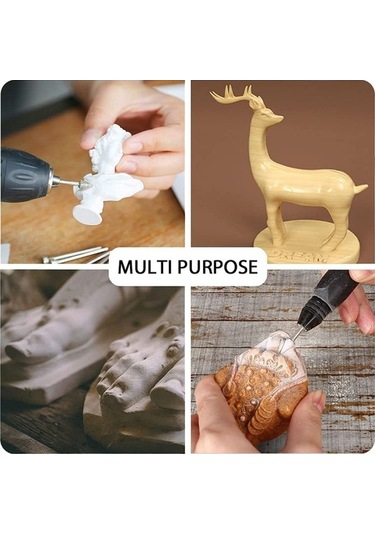 Pazly Ve Uçlu Taş Seti Şaftlı Metal İşleme Geeroyoo Elmas Döner Alet 3mm 20 Adet - Mz