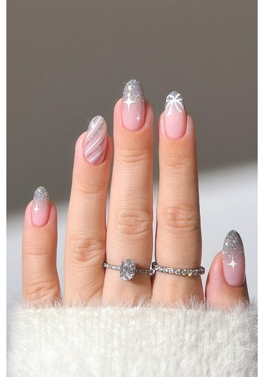 Alix Avien Uv Kalıcı Gri Simli Jel Oje 20 Gel Polish 12 Ml