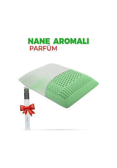 Viscofoam Aroma Terapi Hava Kanallı Ortopedik Yastık Visco Yastık Nane 60x40x16cm