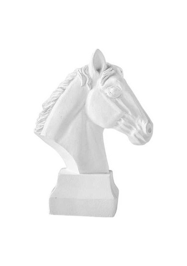 Opulentliving At Kafası Heykeli Masaüstü Dekorasyon Reçine Heykel S