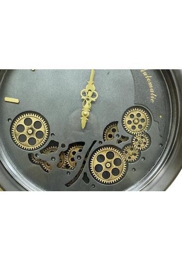 Kenpazar Saat Çarklı Yuvarlak Duvar Saati Dekoratif Hediyelik çok Renkli