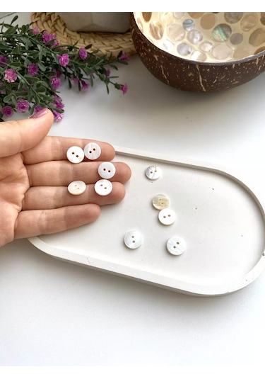 Siberiana 11 Mm İnci Tanesi Kabuk Düğmeleri 241868413