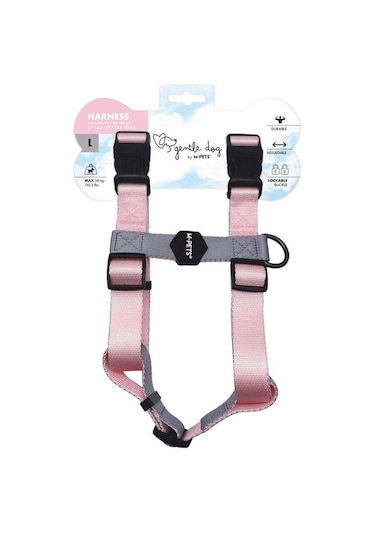 M-pets Gentle Köpek Göğüs Tasması Pembe L Pembe