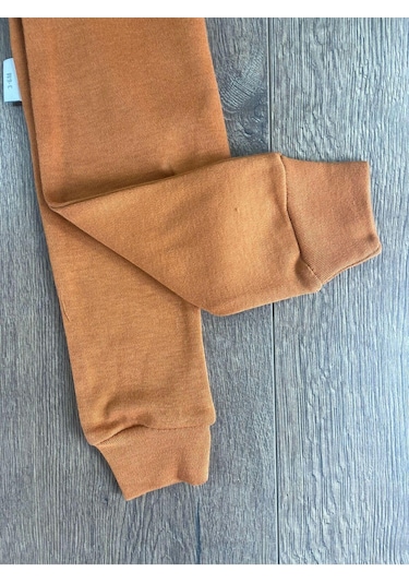 2d2b Hello Friends Alttan Çıtçıtlı Bereli Unisex 3lü Bebek Takım Kahverengi