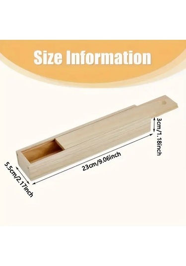 Willowhaven 6 Adet Sürgülü Kapaklı Ahşap Hediye Saklama Kutusu