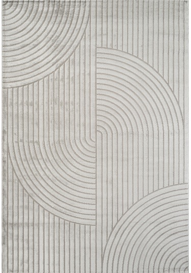 Yumuşak Dokulu Modern Bej Halı Premium Kalitede, Dekoratif Dokuma Tasarım Gri