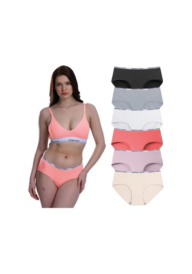 Likralı 6'lı Kutu Premium Günlük Kullanıma Uygun Bato Külot Amelıa G-008 B Resimdeki Renk
