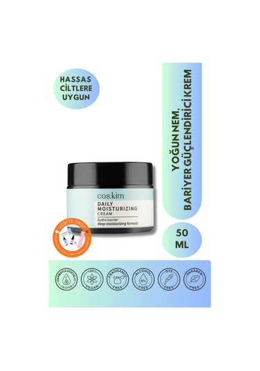 Yoğun Nemlendirici Ve Bariyer Güçlendirici Günlük Bakım Kremi Daily Moisturising Cream 50ml