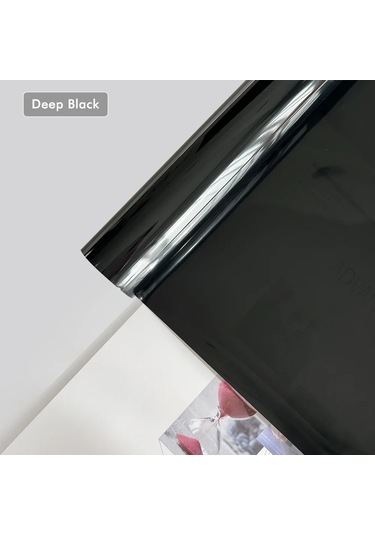 Şeffaf Işık Siyah Duman Pvc Film Renk 30x200cm Far Arka Lamba Sarma Deep Black 30x200cm 1 Piece Set