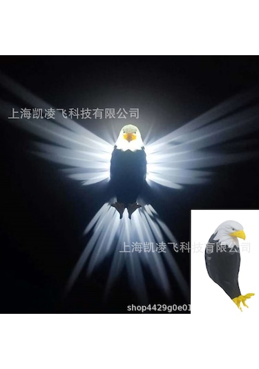 3d Büyük Kartal Dekoratif Sanat Duvar Lambası 001