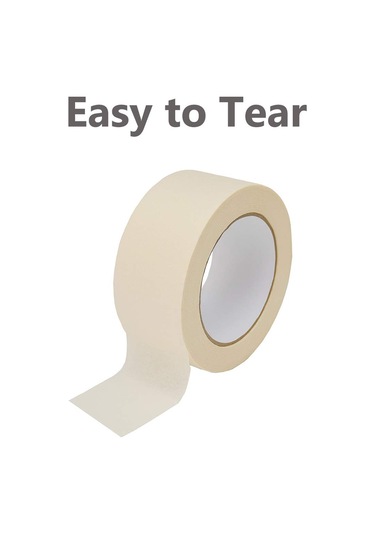 Geniş Maskeleme Bandı 2 İnç, 6 Paket Beyaz Maskeleme Bant Yığın Çoklu Paket, Genel Amaç