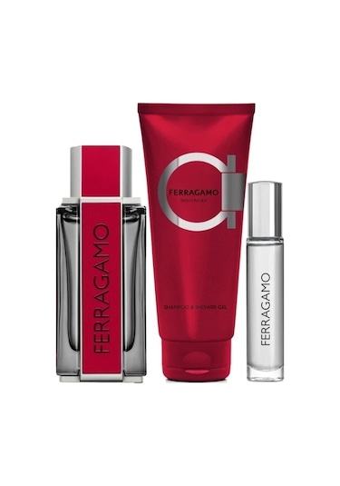 Salvatore Ferragamo Red Leather Edp 100 Ml Set 8052464896332 Diğer