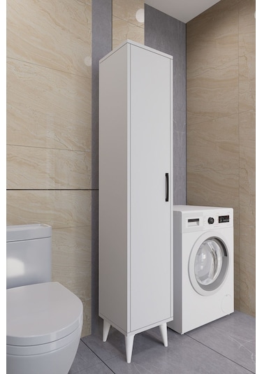 Tandem Çok Amaçlı Dolap Banyo Dolabı Beyaz Beyaz