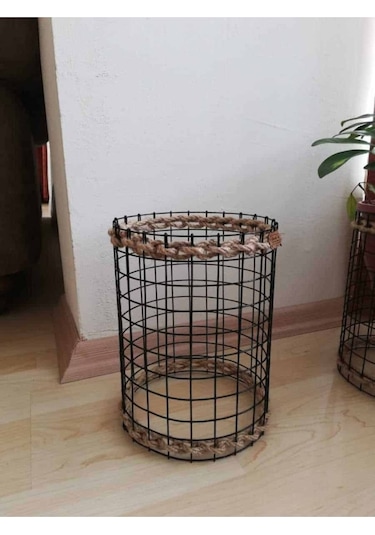 Dekopano Metal Tel Örgülü Saksı Yükseltici