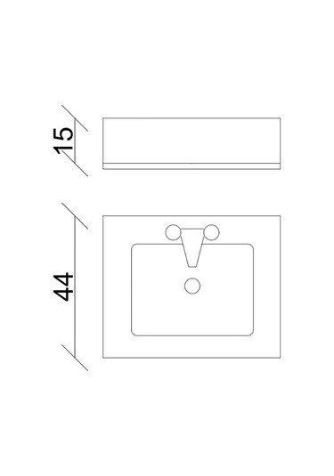 Aras Tk. Asma Alt+üst+lavabo Antrasit/atlantik Çam 55 Cm