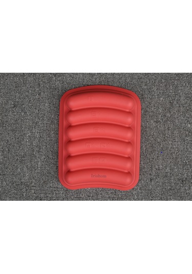 Honmex Kızartma/sıcak Isıtma Uyumlu Silikon Sosis Kalıbı - Bebek Yemek Hazırlama Kutusuna Uygun, Kırmızı Renk Kırmızı