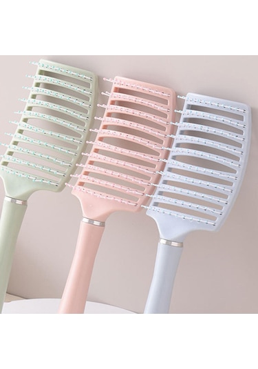 Homyl Havalandırmalı Dolaşık Açıcı Saç Fırçası Mavi Saçları Açmak