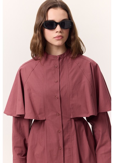 Pelerinli Tasarım Gömlek Gülkurusu Gülkurusu