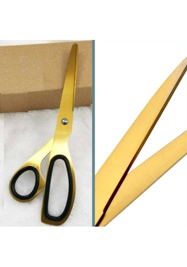 Omeniv Vintage Retro Gold Pirinç Ton Minimal Makas