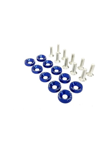 Padalink Otomotiv 6m X 20 Mm Çelik Cıvata Seti - 10 Adet Alüminyum Washers İle Kaput, Far Ve Tampon Uygulamaları İçin Kolay Kurulum
