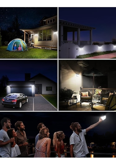 Upway 160 Led Yansımalı Yeni Model Solar Güneş Enerjili Sensörlü Lamba