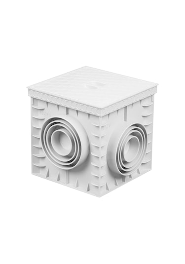 20x20 Plastik Yeraltı Buat Ve Rögar Kapağı Kutusu (menhol)