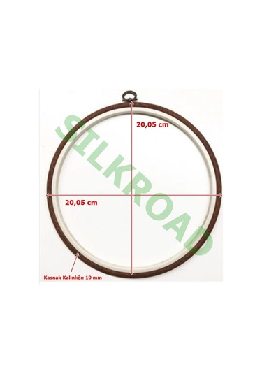 Nurge No:4 Yuvarlak Plastik Pano Kasnağı - 20,05cm - 10mm