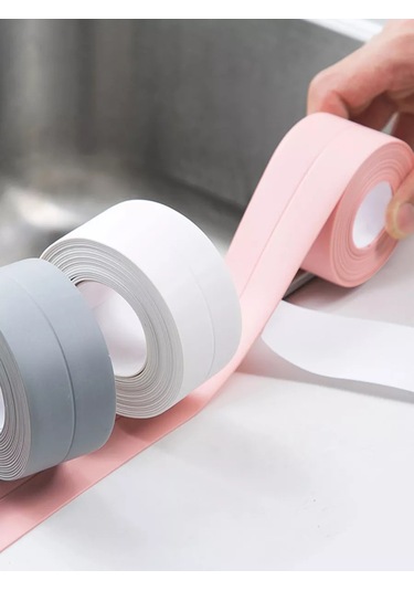 Hazdev Banyo Ve Mutfak İçin Kendinden Yapışkanlı Süpürgelik Kenar Bandı 208943568 Beyaz