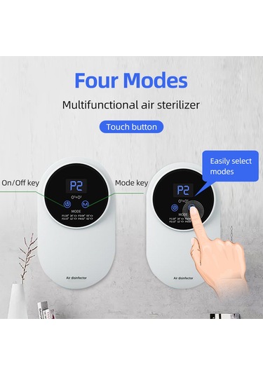 Mufunye Usb Şarjlı Mini Hava Temizleyici - 360 İyonlaştırma, Ev & Araç İçin 112 Karakter Beyaz