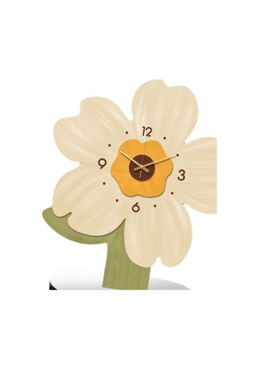 Suntek Magideal Masa Saati Analog Saat Sessiz Dekoratif Ayçiçeği