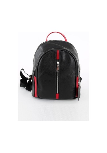 DERİNSS DKB034 Hakiki Deri Siyah Kadın Omuz ve Sırt Çantası