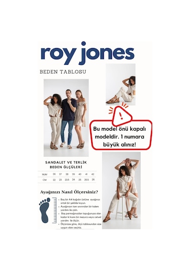 Roy Jones Sabo Kadın Siyah Kapalı Terlik 1801 Siyah