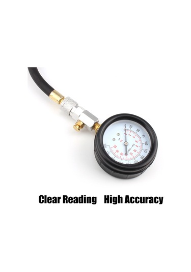 Yaleker Araç Motoru Kompresyon Test Cihazı - 300 Psı Basınç Ölçer İle Tamir Kiti