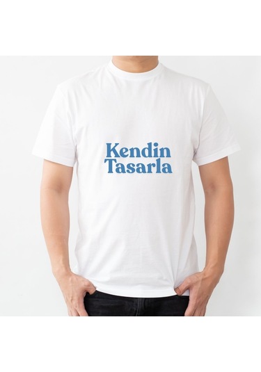 Kendin Tasarla Kişiye Özel Baskılı Tişört Hediye Edilebilir Fotoğraf Ve Yazı Baskılı Tişört Beyaz