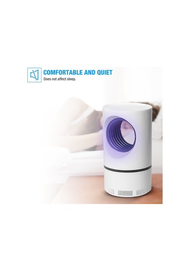 Youmex Ev İçi Uv Led Akıllı Mus Musu Katil Lambası - 360 Süpürge Fanlı, Usb Beslemeli, Çocuk Ve Hamile Dostu, Sessiz Fonsiyonlu - Minimalist Beyaz