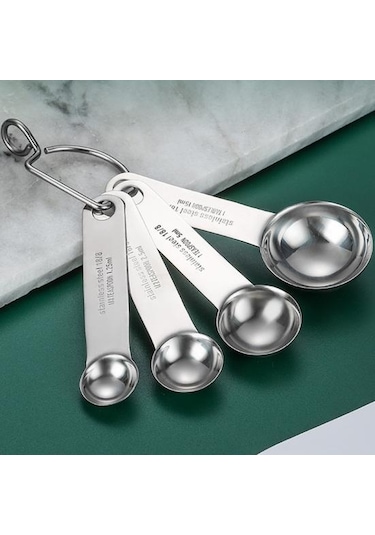 1 Adet/1 Takım Ölçüm Kepçe Paslanmaz Geniş Uygulama Uzun Ömürlü Uygun Şeker Tozu Baharat Kaşığı Mutfak Malzemeleri 1.25ml