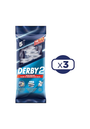 Derby 2 5 Li Poşet Tıraş Bıçağı X 3 Adet
