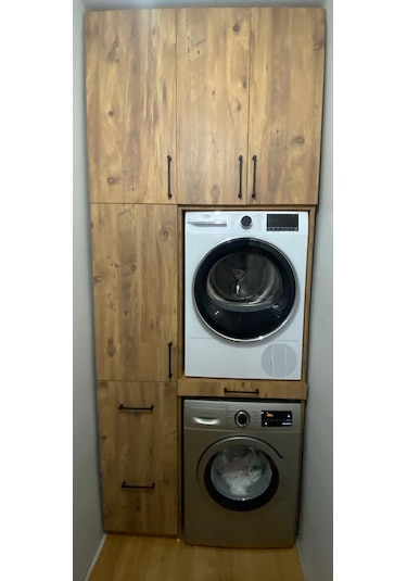 Remora Çamaşır Ve Kurutma Makine Dolabı Kahverengi