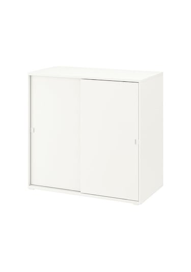 Vıhals Beyaz Renk Sürgü Kapaklı Dolap 95x47x90 Cm