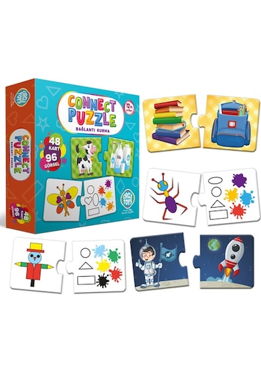 Circle Toys Connect Puzzle Bağlantı Kurma Oyunu Eşleştirme Kartla