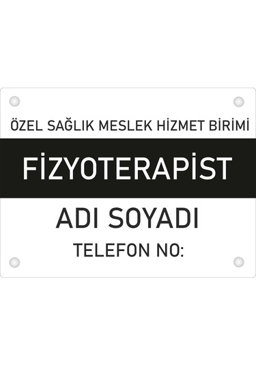 Kişiye Özel Fizyoterapist Pvc Levha 40x30 Cm