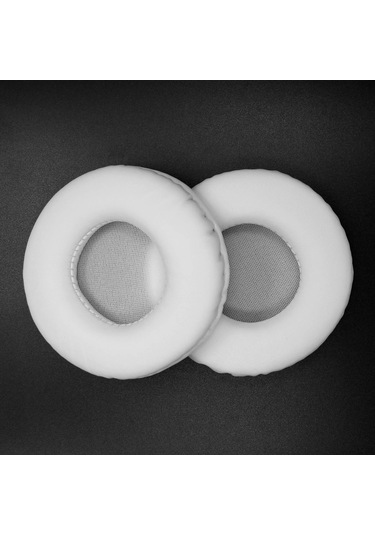 Xiyyadms Beyaz 65mm Kulaklık Külaklık Kılıfı - Ath/sennheiser/panasonic/sony Uyumlu, Pu Deri Ve Hafıza Köpüğü, Ses Kalitesini Artırır, Kolay Kurulum Beyaz