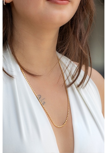 14 Ayar Altın Simli Zincir Kolye 1.70 Mm