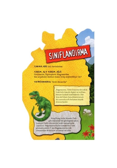 Şekilli Dinozorlar - Stegosaurus- Çiçek Yayıncılık