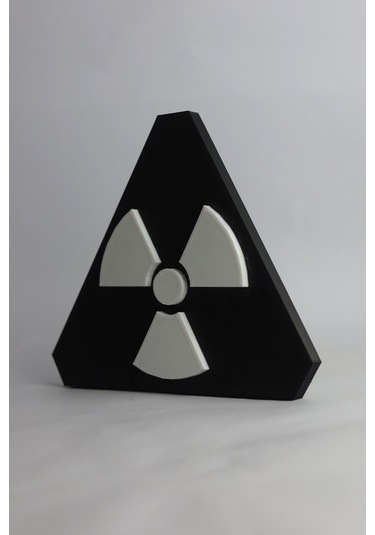 Radyoaktif Dekoratif - 3 Boyutlu Tabela 17cm