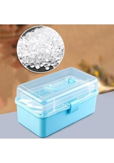 Tongxida Bosphorusboutique Pazly Organizatör, Mavi, Katlanır Kapasiteli, Fırça Dikiş Seti, Büyük Boya Uygun Mavi