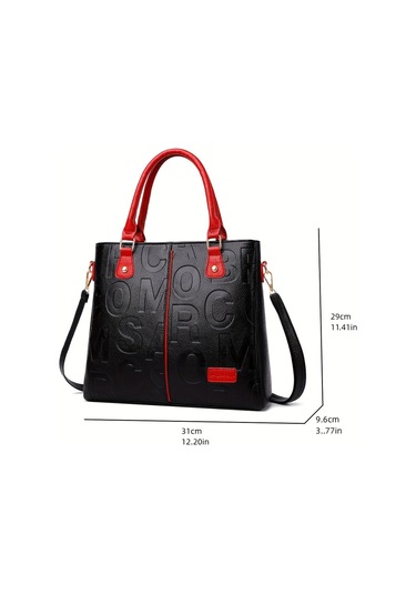 Bayan İçin Trendy Harf Kabartmalı Çanta