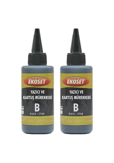 Ekoset Epson L386 Uyumlu Siyah Mürekkep 200 ML