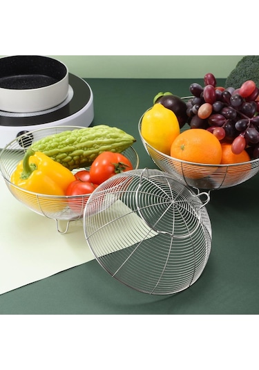 Suntek Yuvarlak Sebze Standı Tutucu Standlı Taşınabilir 26cm